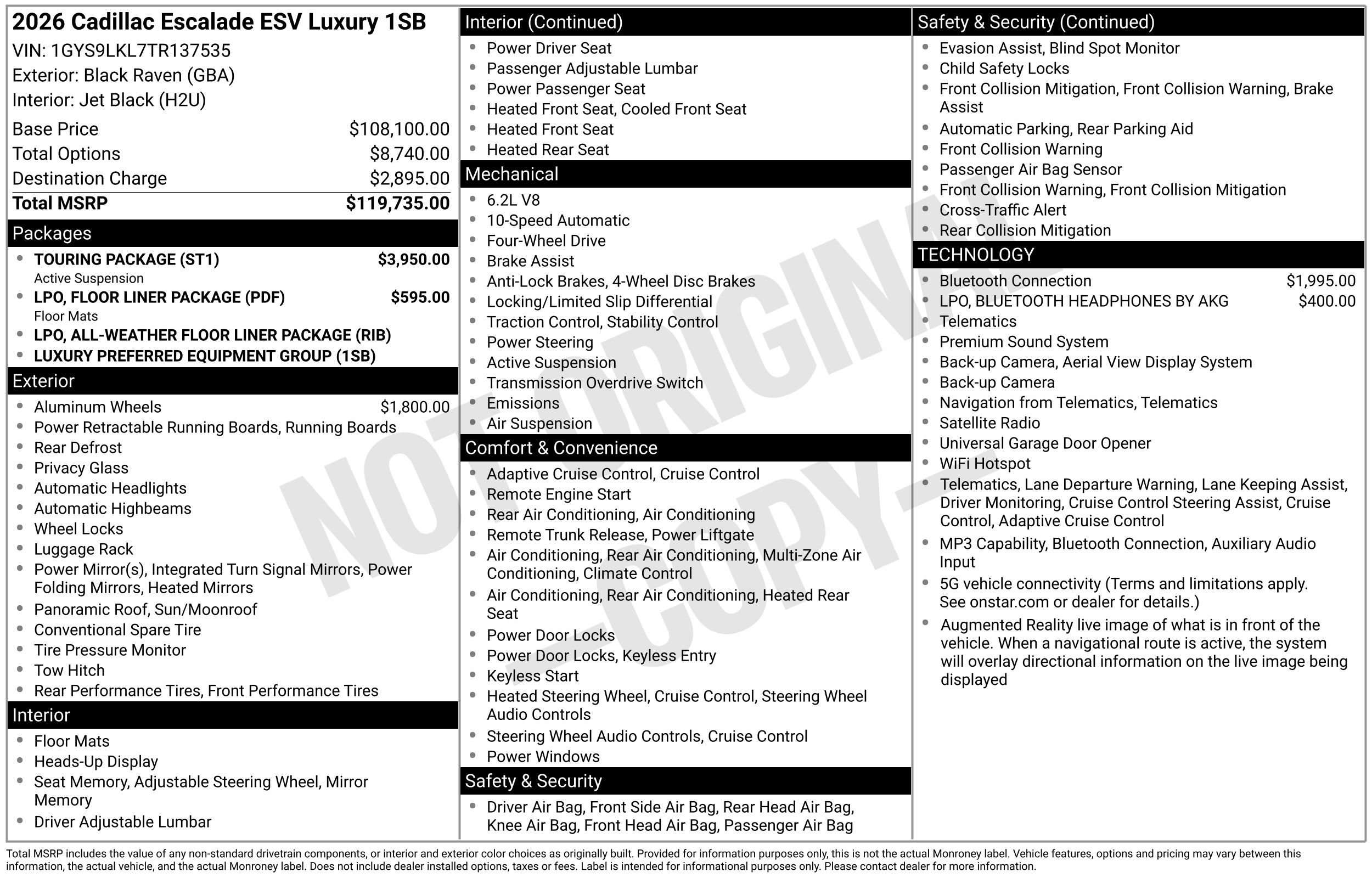 Used 2026 Cadillac Escalade ESV Luxury w/ Touring Package AWD/4WD video 2