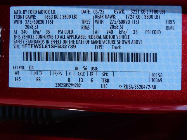 Certified 2025 Ford F150 Lariat w/ Equipment Group 502A High image 39