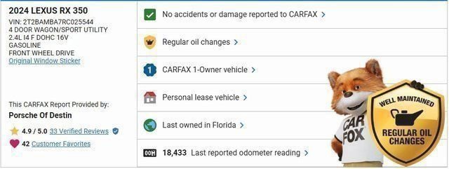 Used 2024 Lexus RX 350 FWD w/ Technology Package image 2
