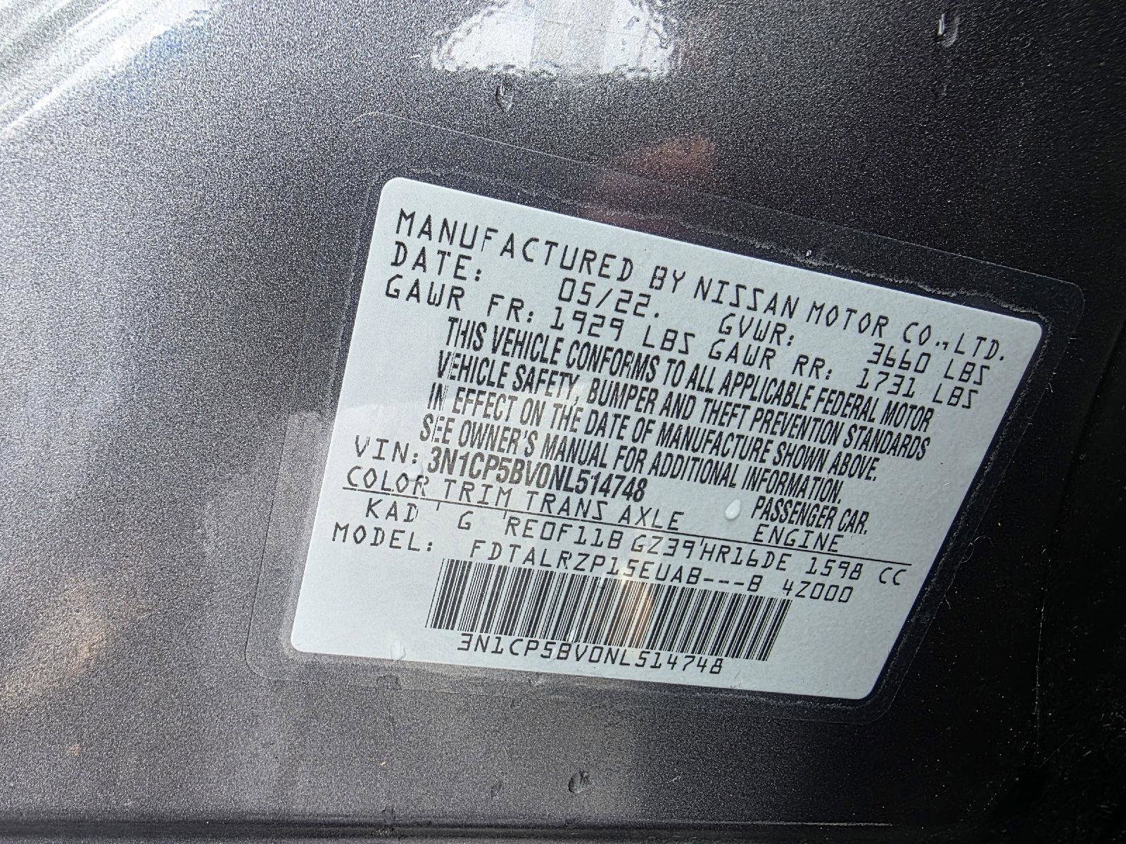 Used 2022 Nissan Kicks S image 15