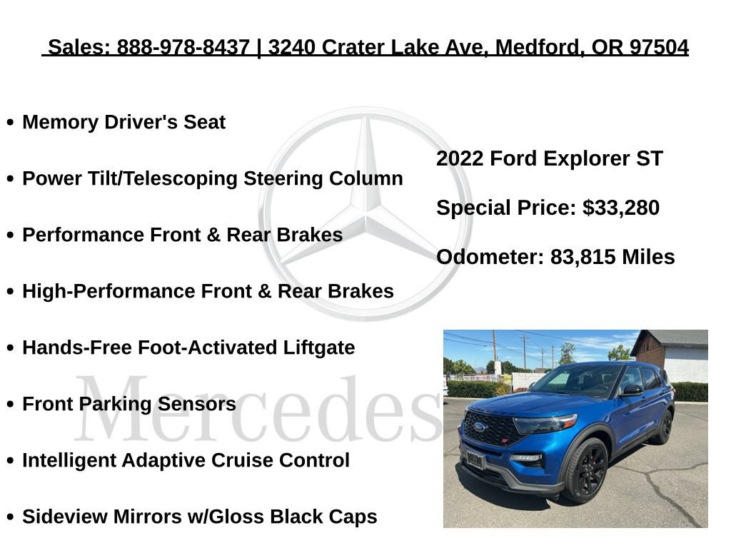 Used 2022 Ford Explorer ST w/ Equipment Group 401A AWD/4WD image 36