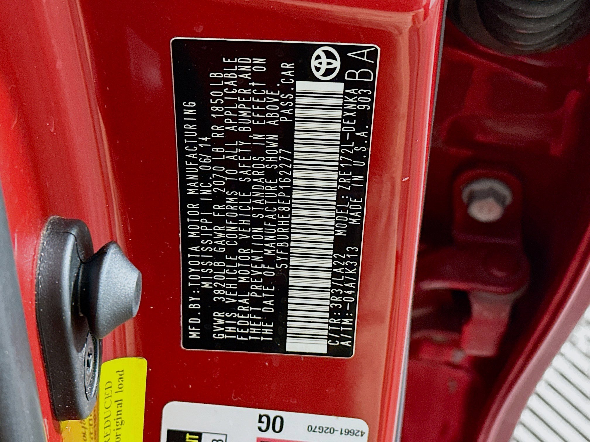 Used 2014 Toyota Corolla LE Premium FWD image 12