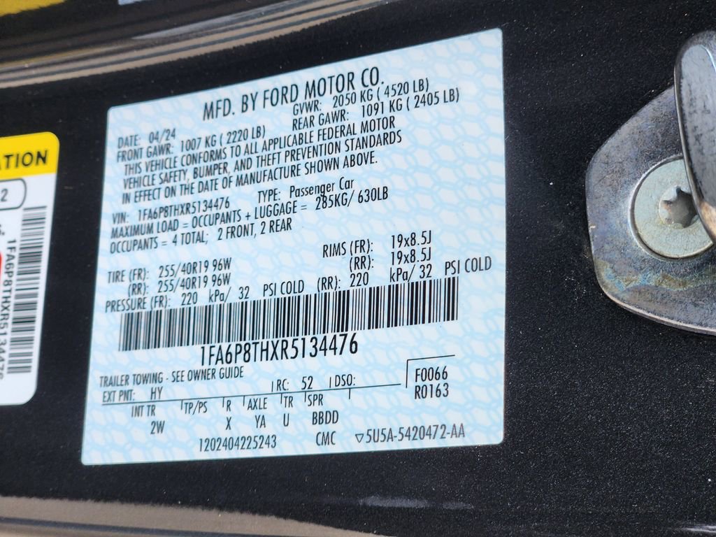 Used 2024 Ford Mustang Coupe RWD image 38