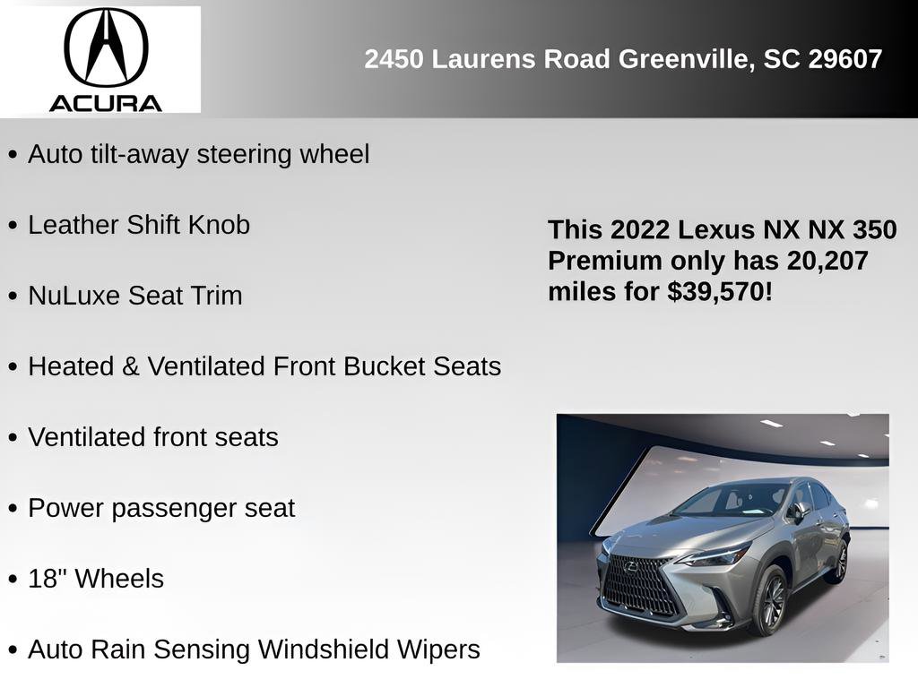 Used 2022 Lexus NX 350 AWD image 26
