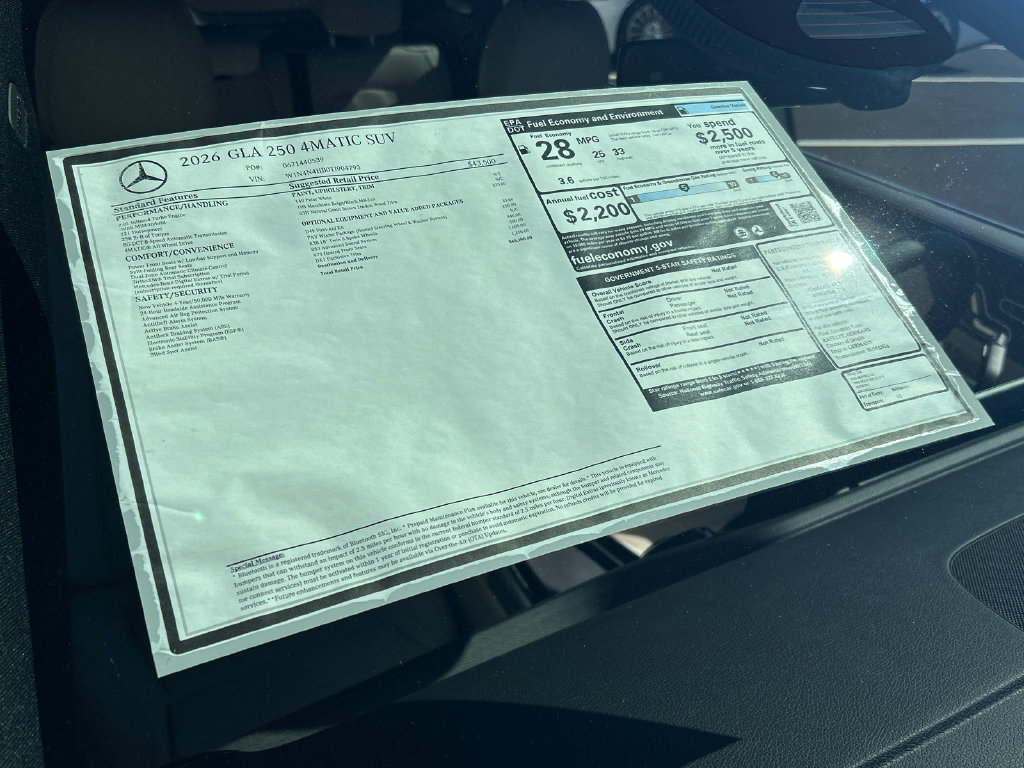 New 2026 Mercedes-Benz GLA 250 4MATIC image 36
