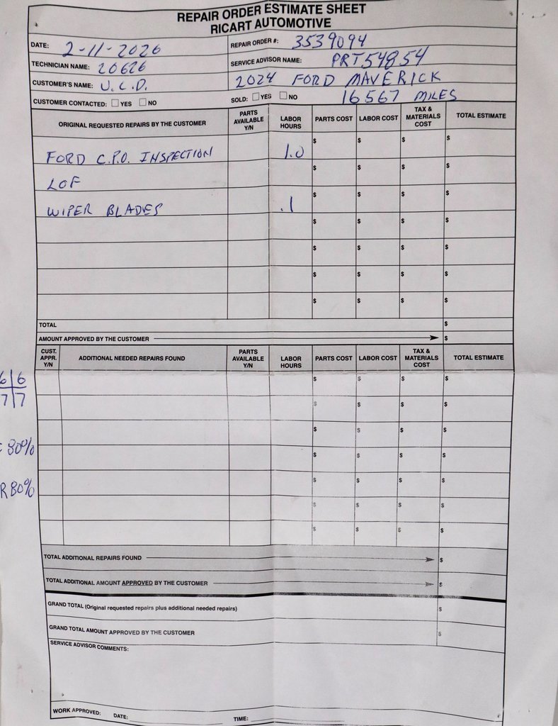 Certified 2024 Ford Maverick Lariat w/ Black Appearance Package image 6