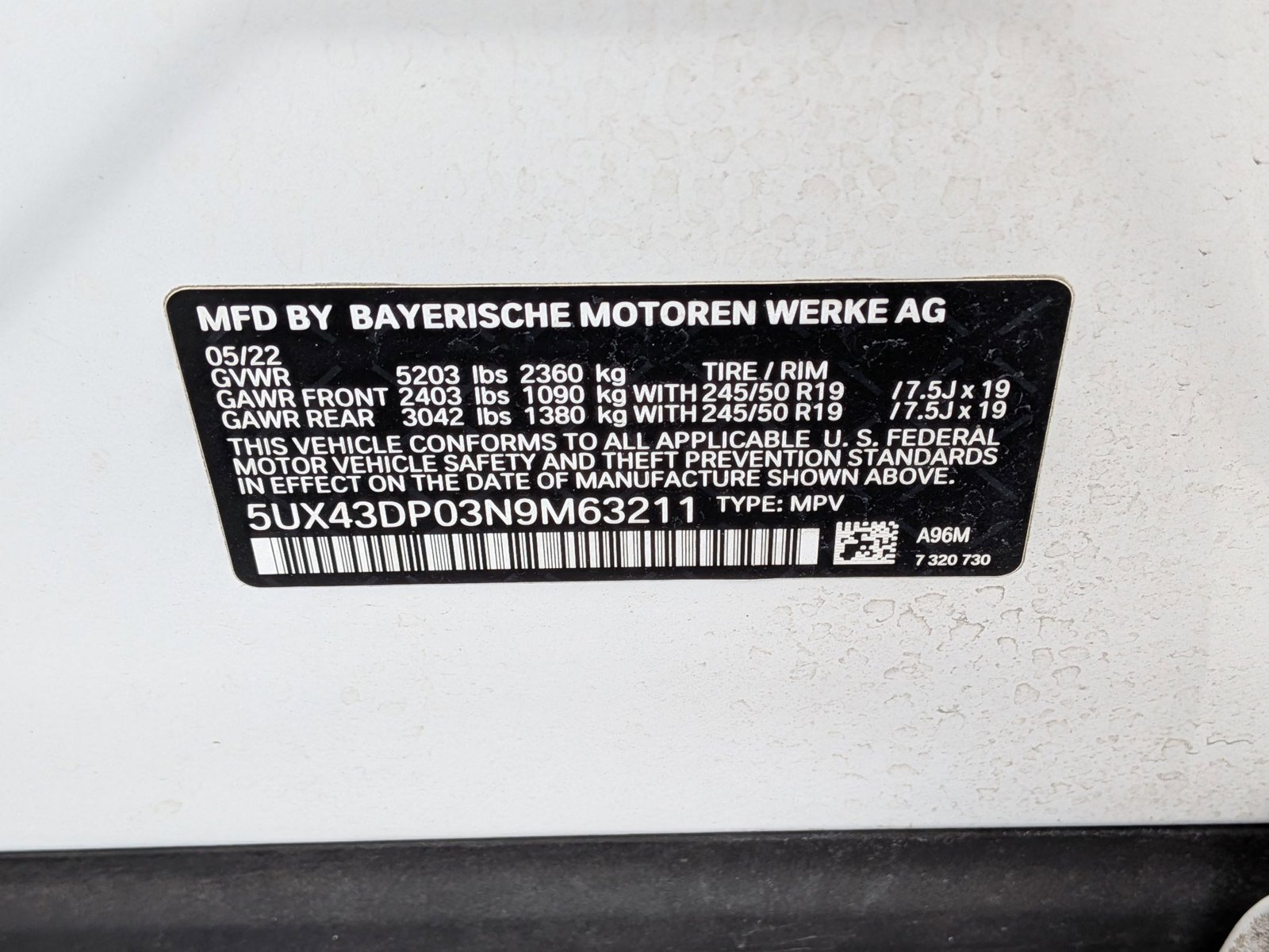 Used 2022 BMW X3 sDrive30i w/ Premium Package 2 RWD image 20