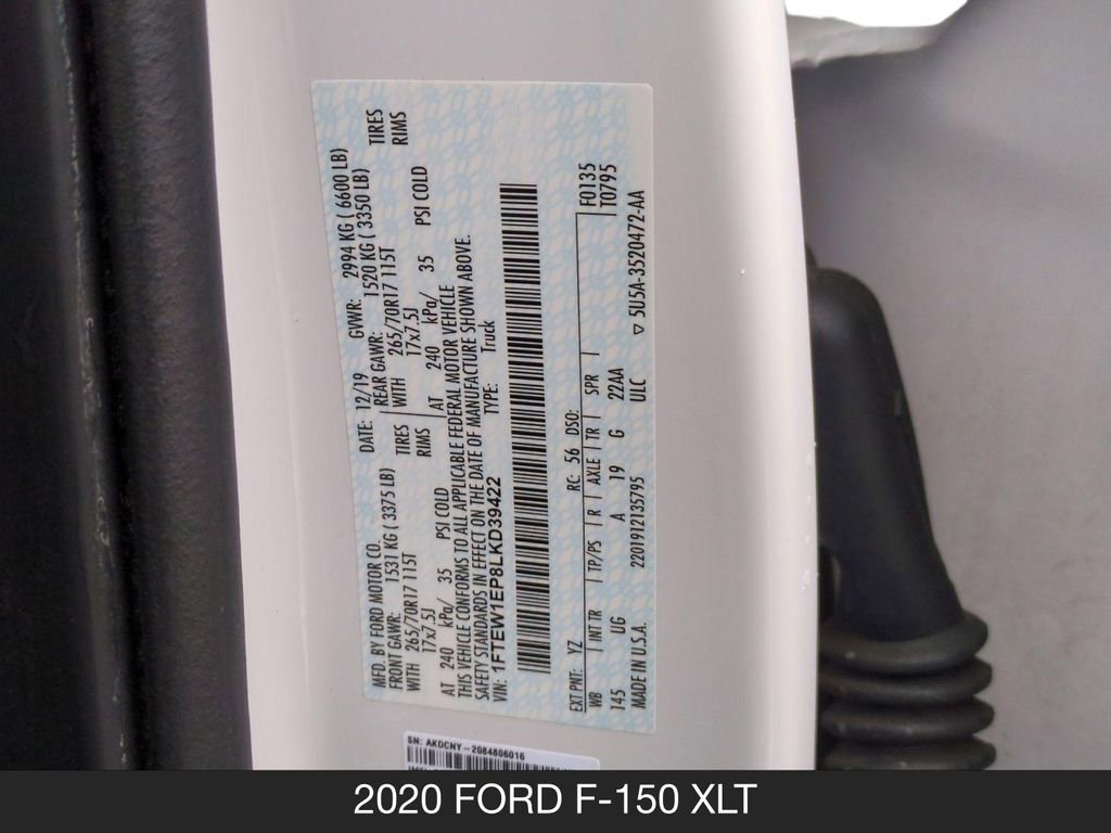 Used 2020 Ford F150 XLT w/ Trailer Tow Package AWD/4WD image 25