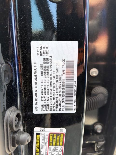 Used 2019 Honda Ridgeline Black Edition image 12