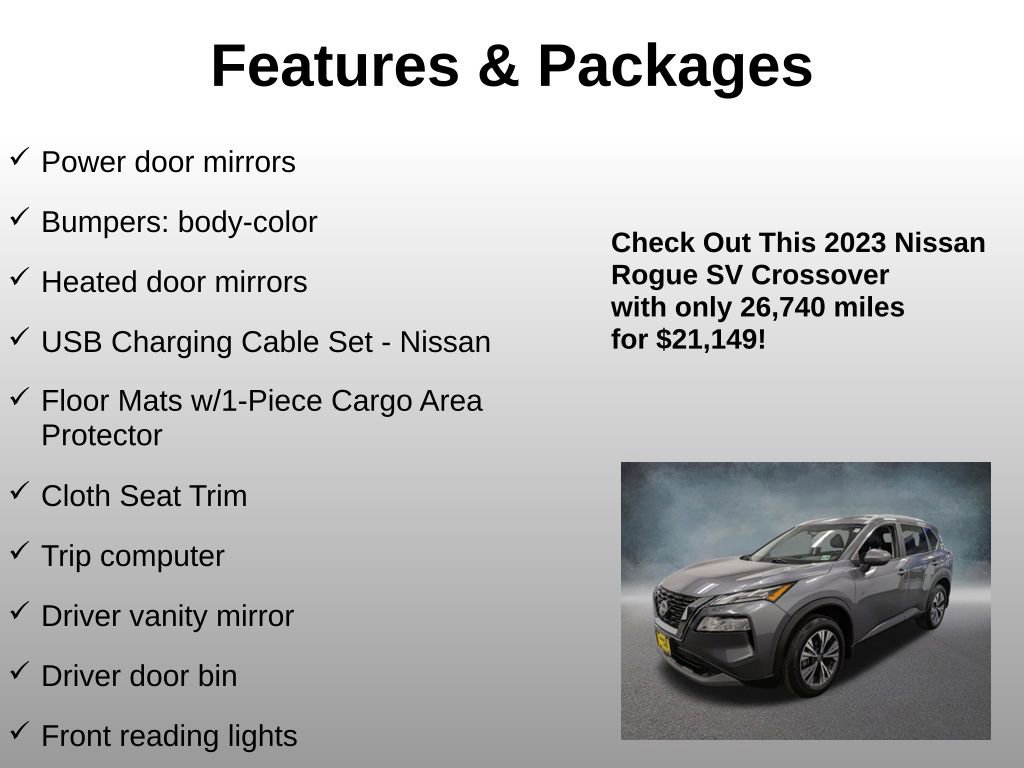 Used 2023 Nissan Rogue SV w/ SV Premium B Package image 25