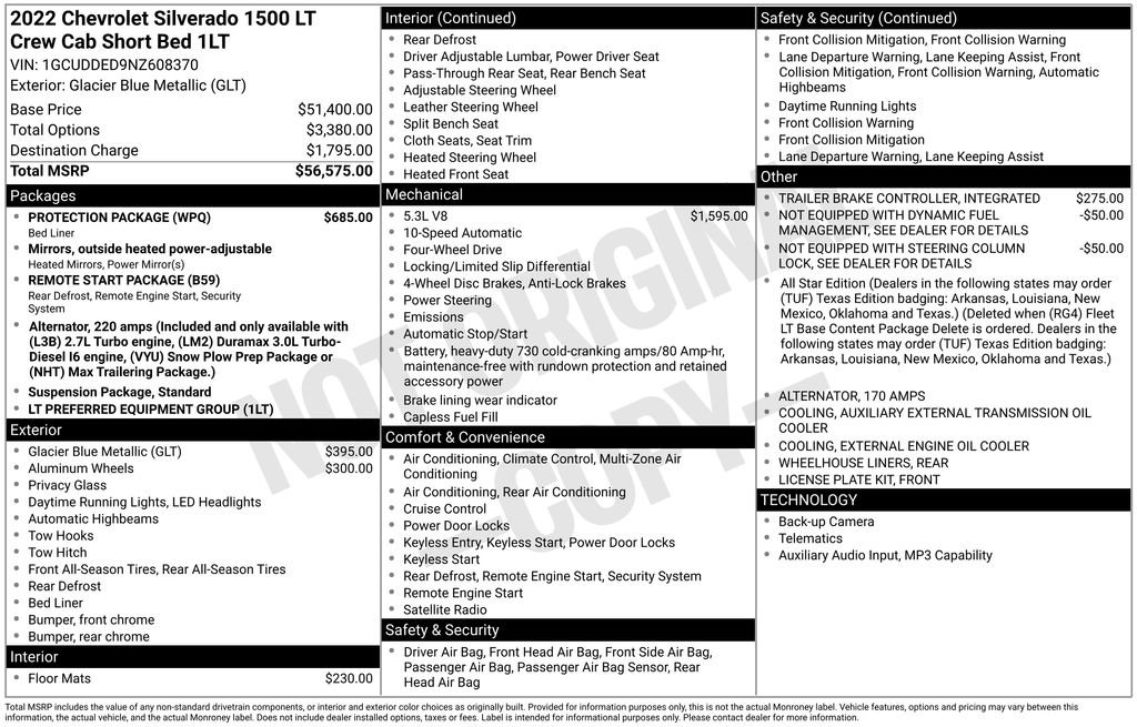 Certified 2022 Chevrolet Silverado 1500 LT w/ Protection Package AWD/4WD image 2