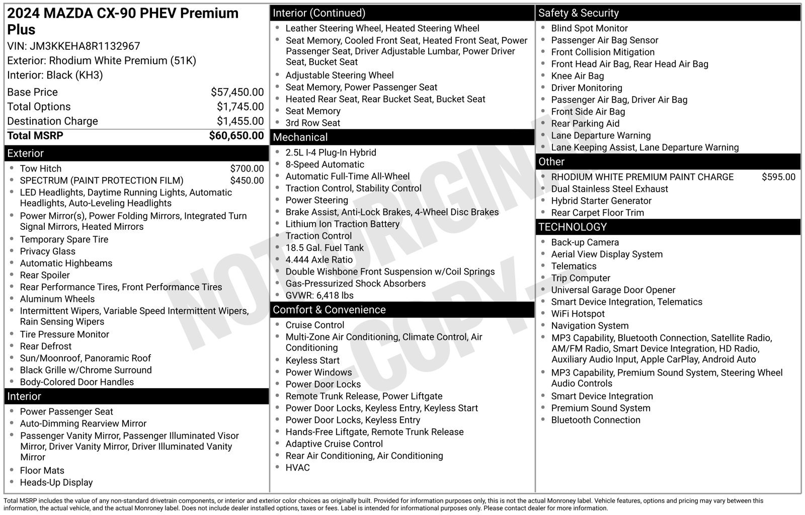 Certified 2024 MAZDA CX-90 Plug-In Hybrid w/ Premium Plus AWD/4WD image 26