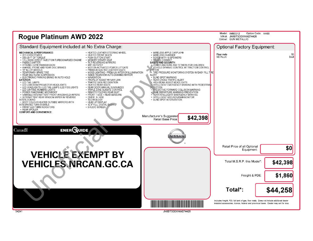 Used 2022 Nissan Rogue Platinum AWD/4WD image 6