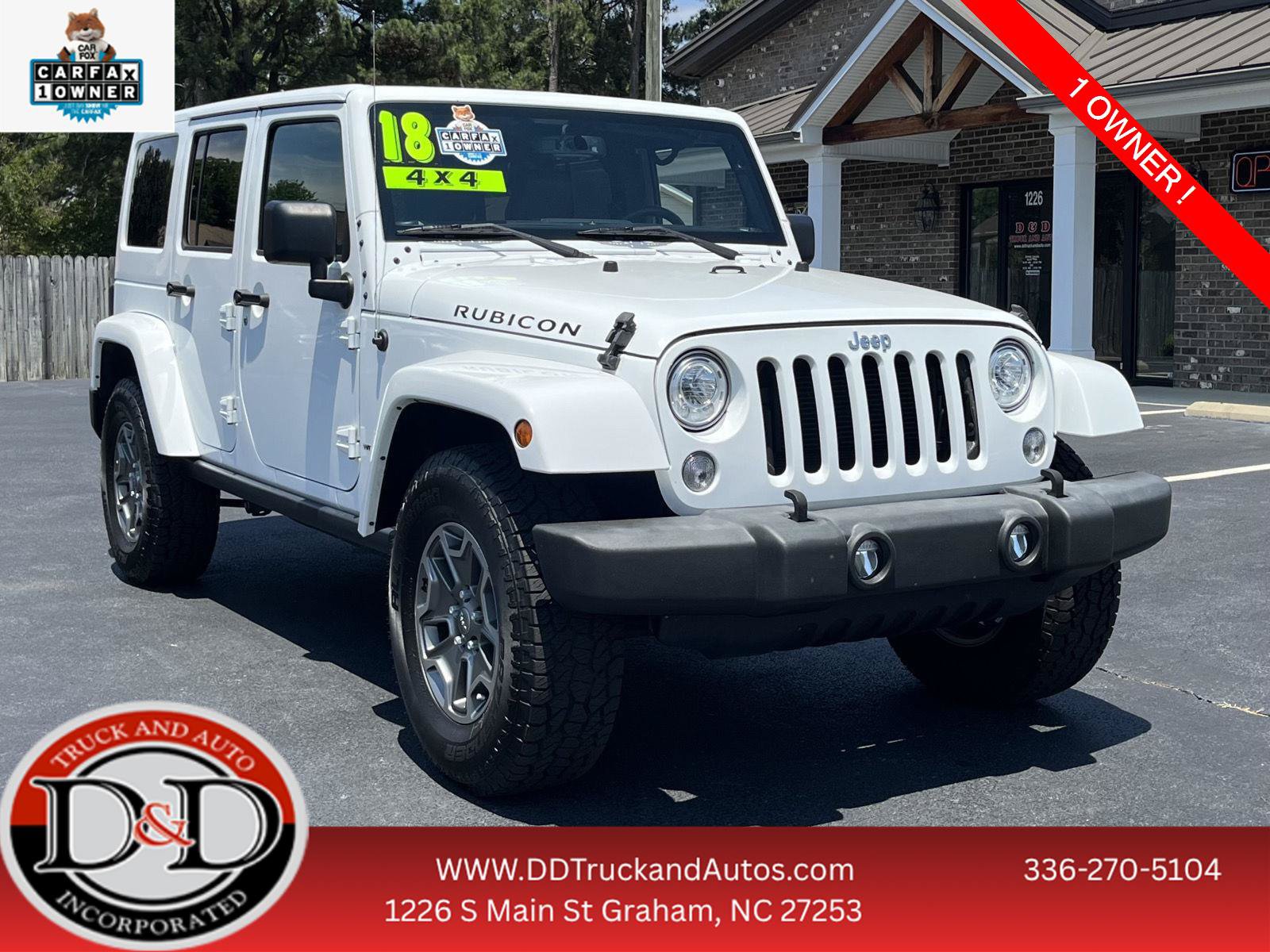 Used 2018 Jeep Wrangler Unlimited Rubicon w/ Connectivity Group