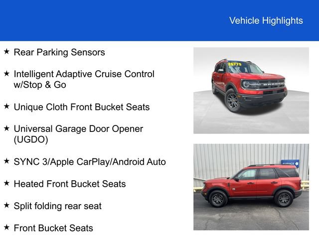 Used 2023 Ford Bronco Sport Big Bend w/ Convenience Package AWD/4WD image 3