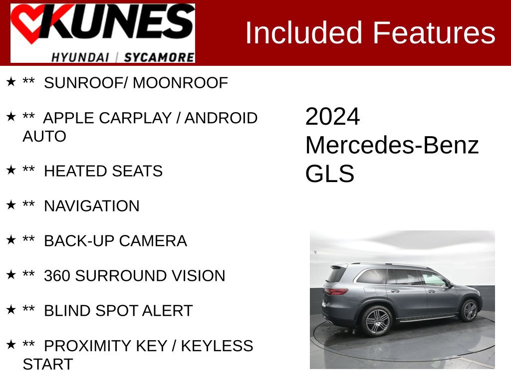 Used 2024 Mercedes-Benz GLS 450 4MATIC image 2