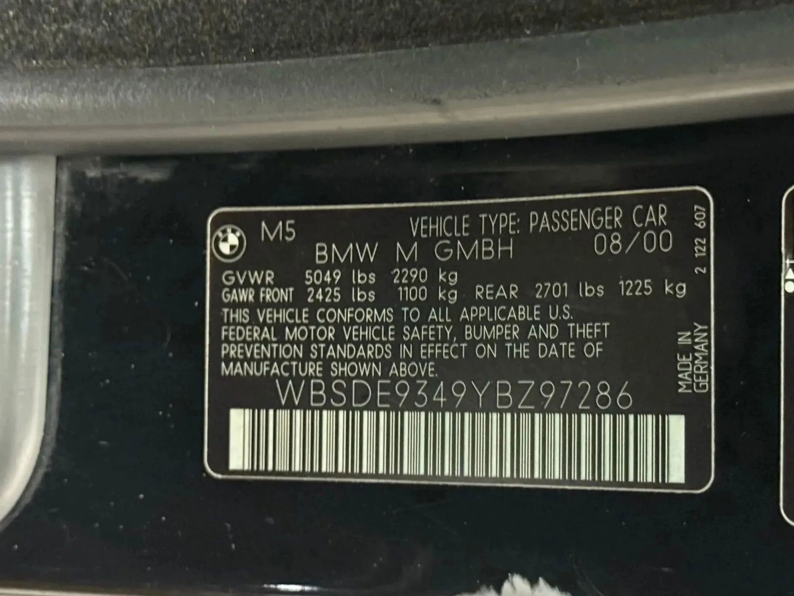 Used 2000 BMW M5 image 37