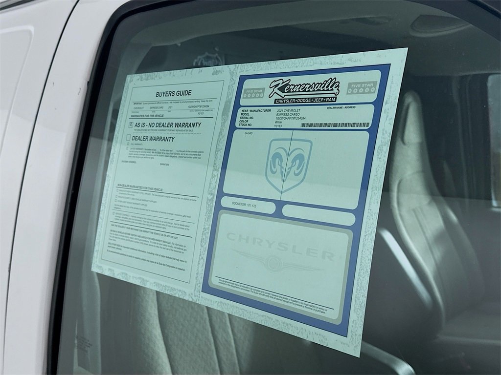 Used 2021 Chevrolet Express 2500 Work Van w/ Driver Convenience Package image 36