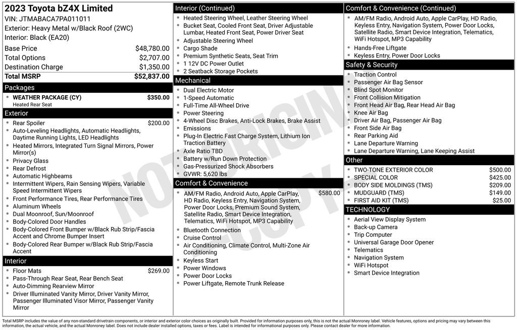 Used 2023 Toyota bZ4X AWD w/ Weather Package image 17
