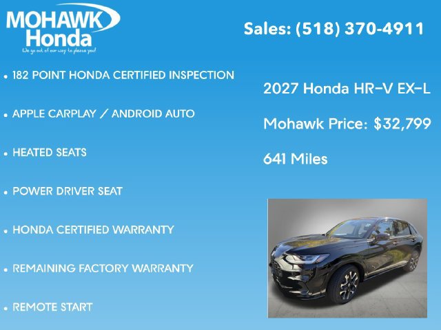 Certified 2027 Honda HR-V EX-L image 8