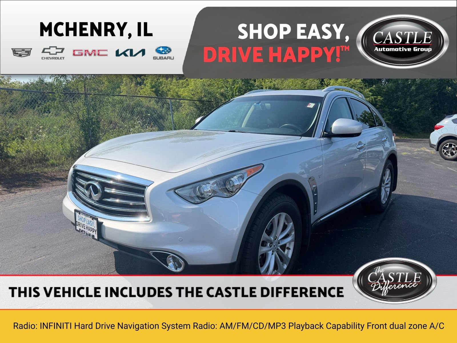 Used 2015 INFINITI QX70 2WD w/ Premium Package