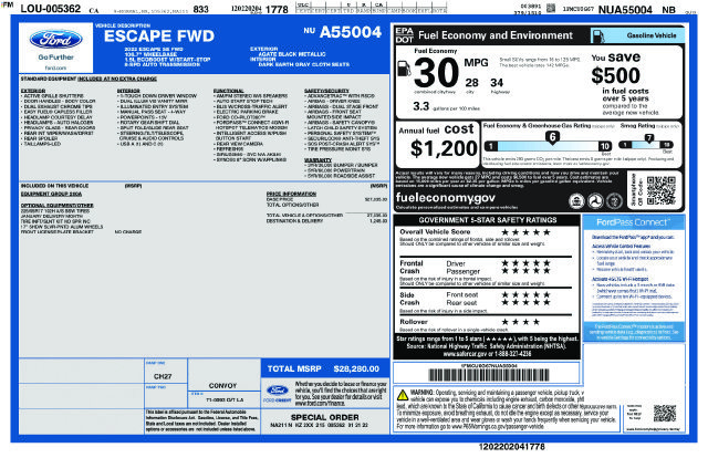 Used 2022 Ford Escape SE FWD image 35
