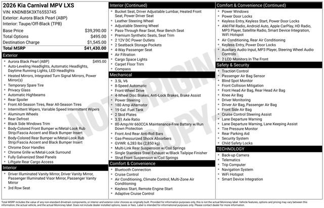 New 2026 Kia Carnival image 4