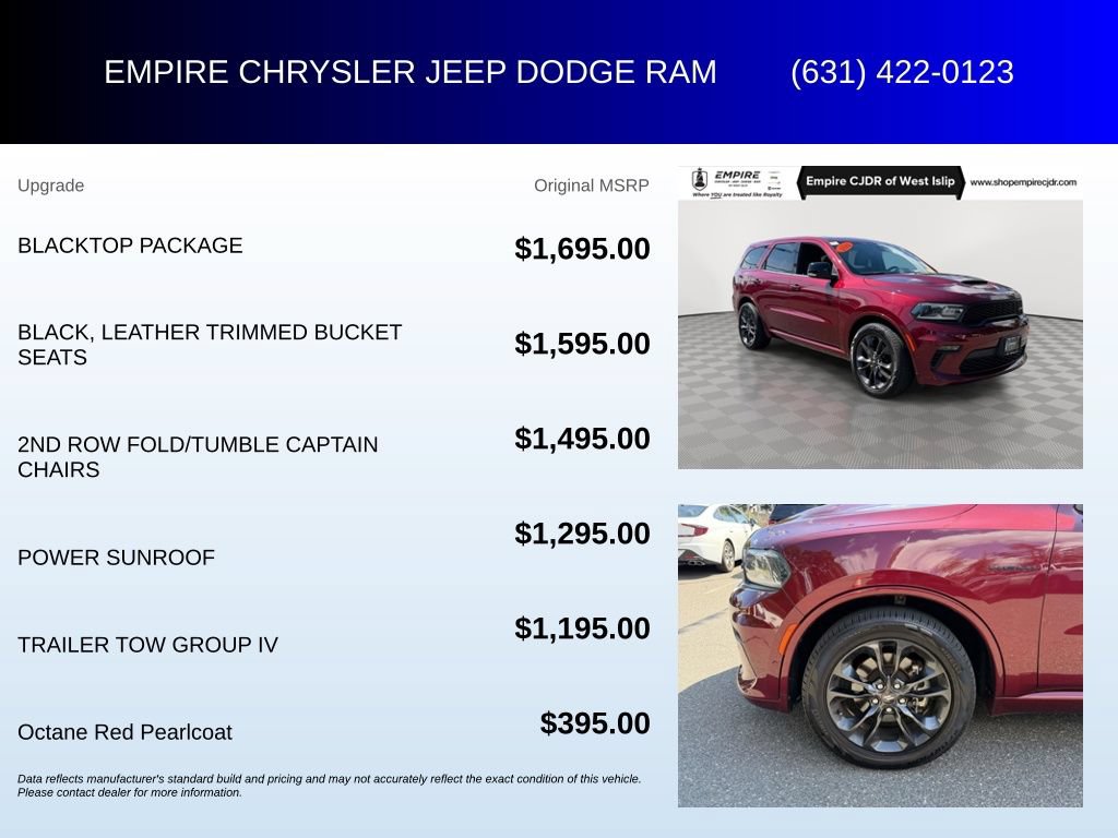 Used 2022 Dodge Durango R/T w/ Blacktop Package AWD/4WD image 6