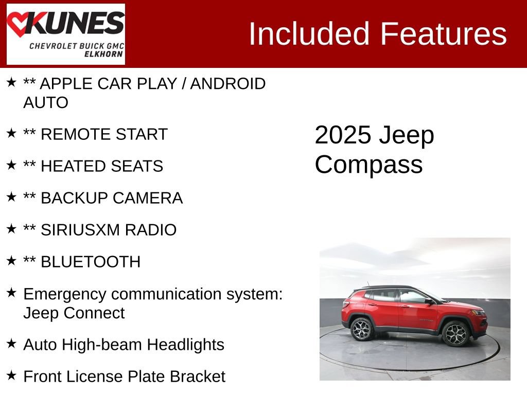 Used 2025 Jeep Compass Limited AWD/4WD image 2