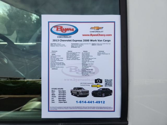 Used 2013 Chevrolet Express 3500 Extended RWD image 12