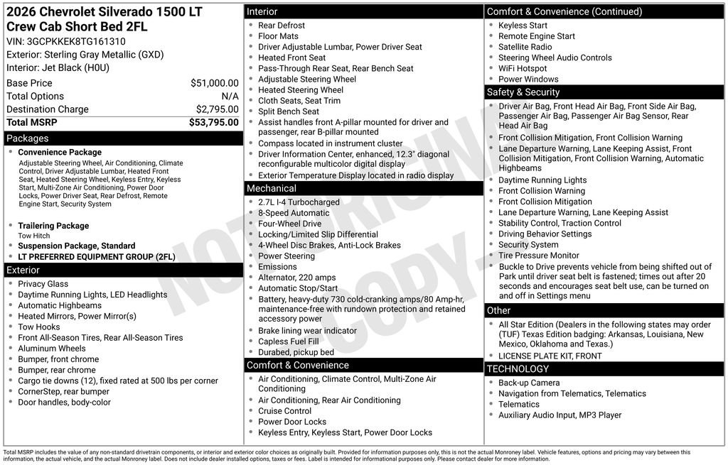 New 2026 Chevrolet Silverado 1500 LT AWD/4WD image 5