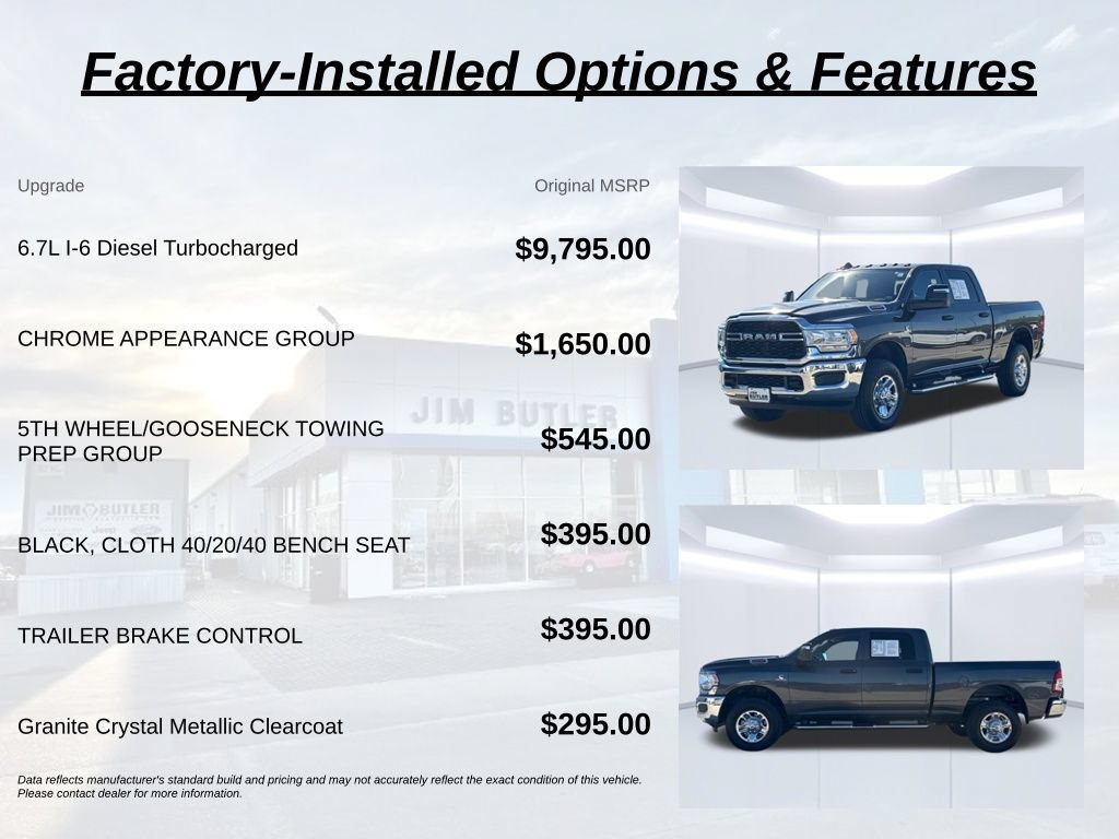 Used 2024 RAM 2500 Tradesman w/ Chrome Appearance Group AWD/4WD image 3