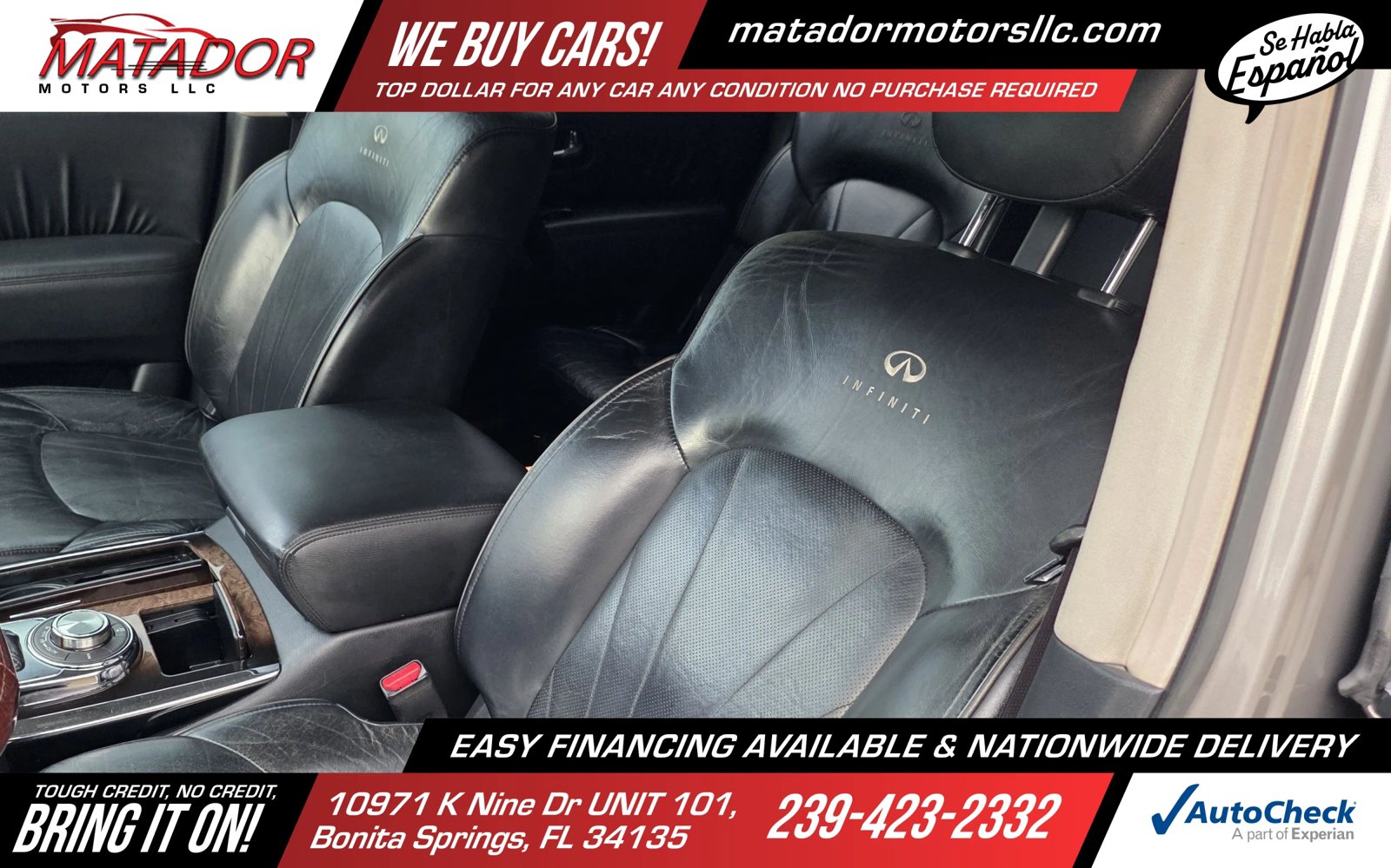 Used 2011 INFINITI QX56 4WD w/ Deluxe Touring Pkg image 10