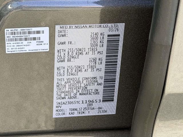 New 2026 Nissan Murano Platinum w/ Cargo Package image 25