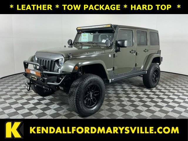 Used 2015 Jeep Wrangler Unlimited Rubicon w/ Katzkin Premium Leather Group AWD/4WD video 1