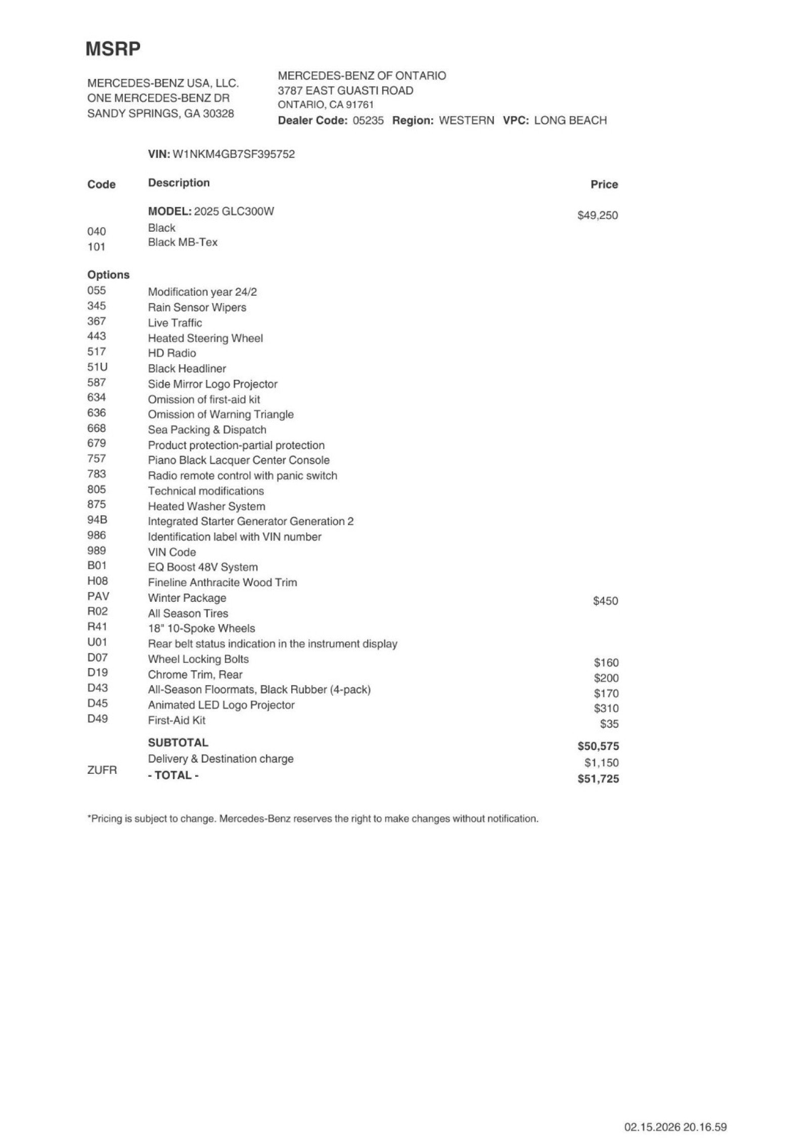 Certified 2025 Mercedes-Benz GLC 300 image 2