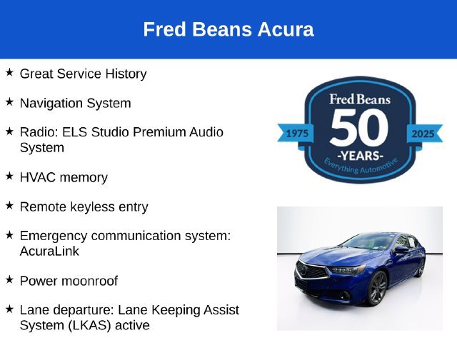 Used 2019 Acura TLX w/ Technology & A-SPEC Package FWD image 3