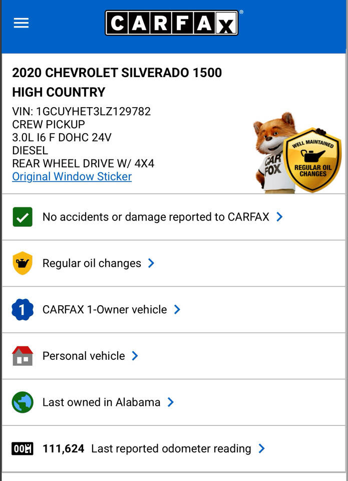Used 2020 Chevrolet Silverado 1500 High Country w/ Technology Package image 17