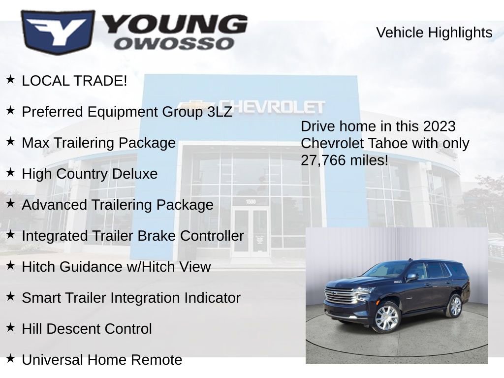 Used 2023 Chevrolet Tahoe High Country AWD/4WD image 8