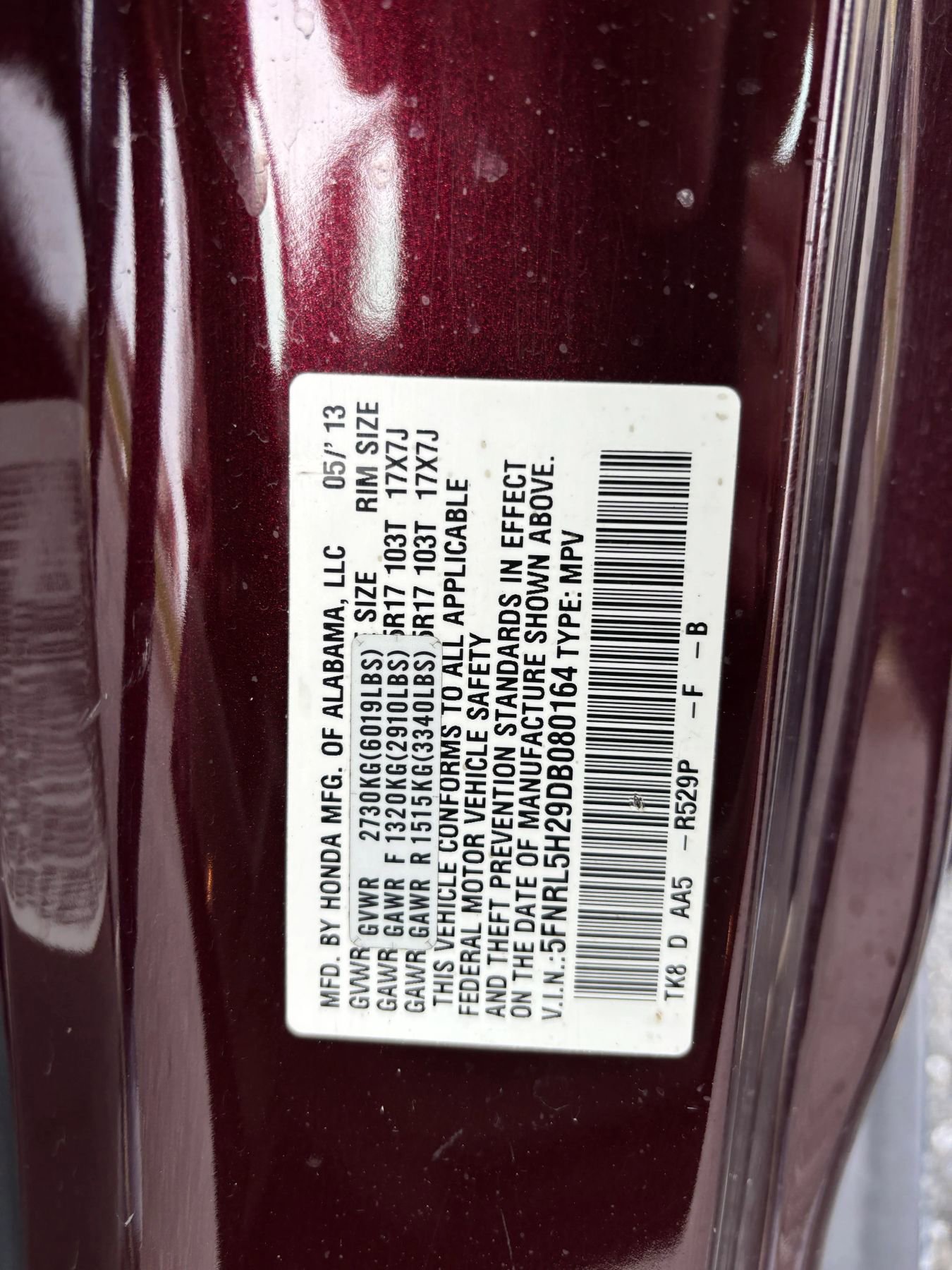 Used 2013 Honda Odyssey LX image 33