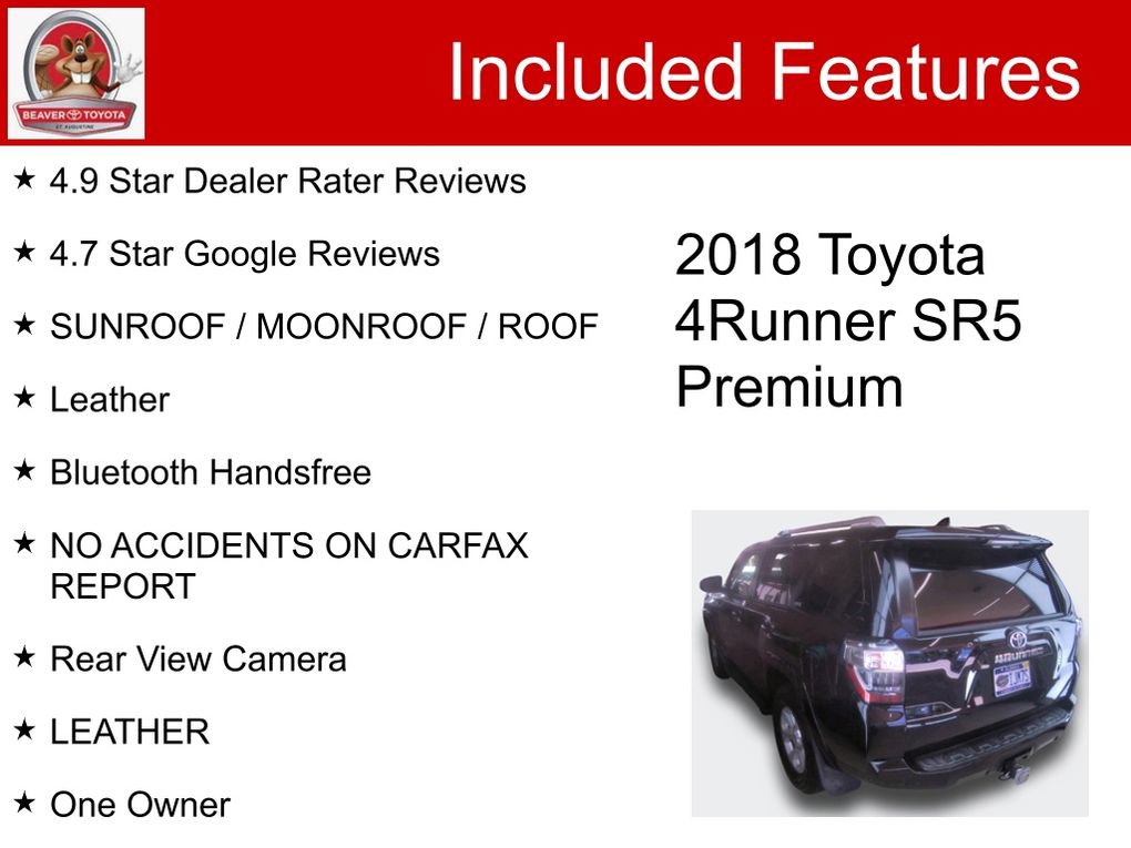 Used 2018 Toyota 4Runner SR5 Premium RWD image 5