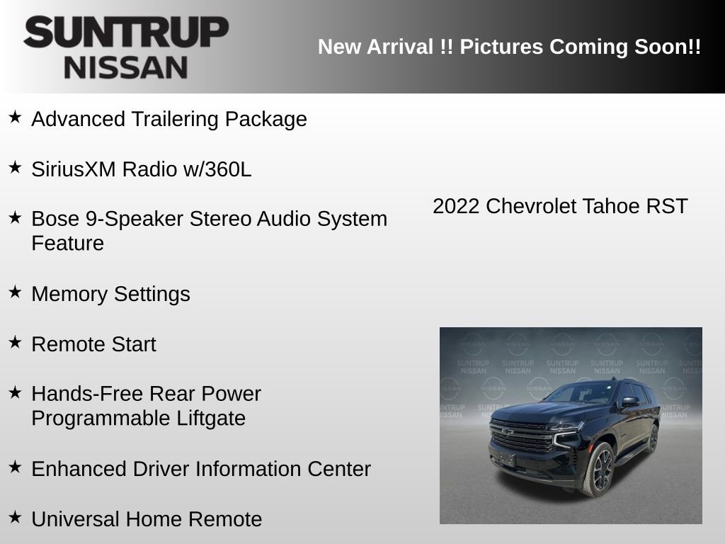 Used 2022 Chevrolet Tahoe RST w/ Luxury Package image 12
