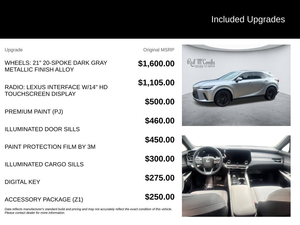 Used 2024 Lexus RX 350 Premium w/ Accessory Package (Z1) FWD image 5