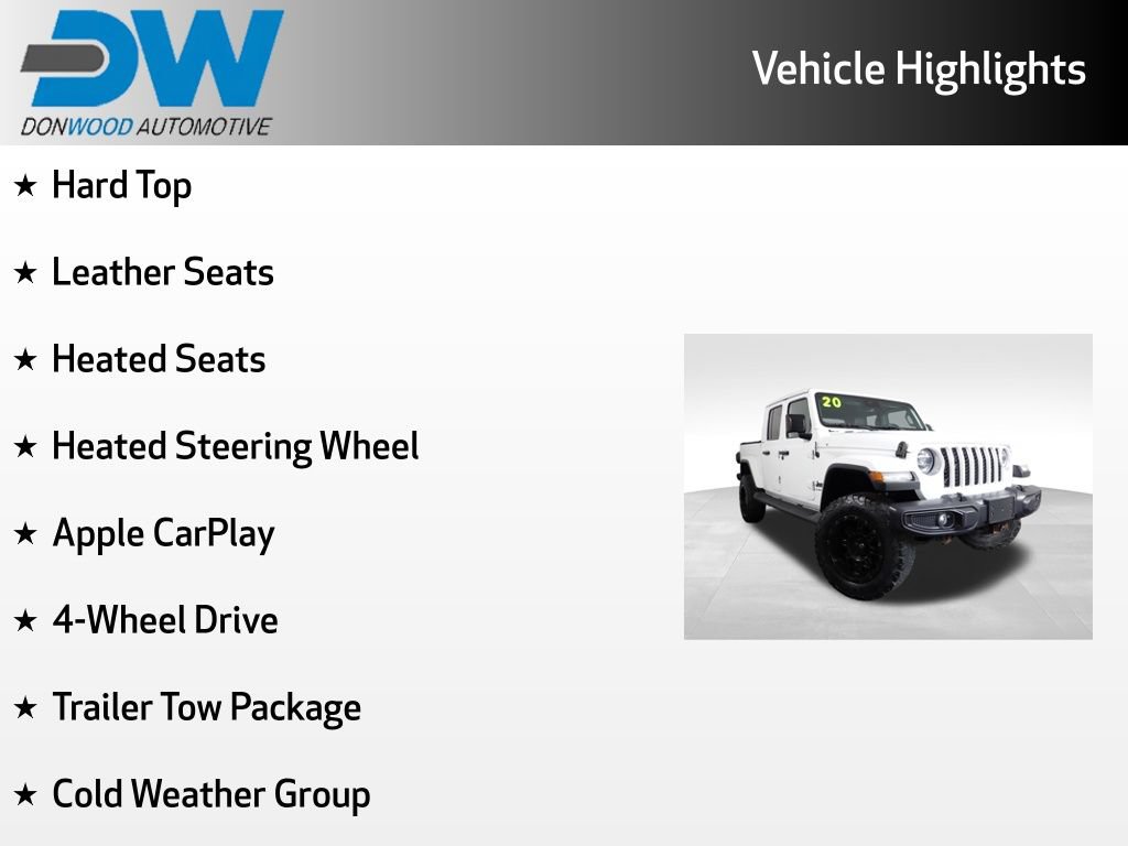Used 2020 Jeep Gladiator Overland w/ Dual Top Group AWD/4WD image 6