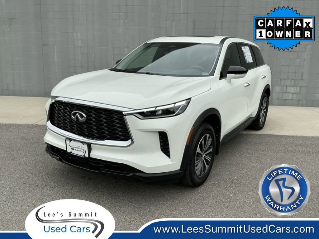 Used 2024 INFINITI QX60 Pure w/ Cargo Package FWD image 1