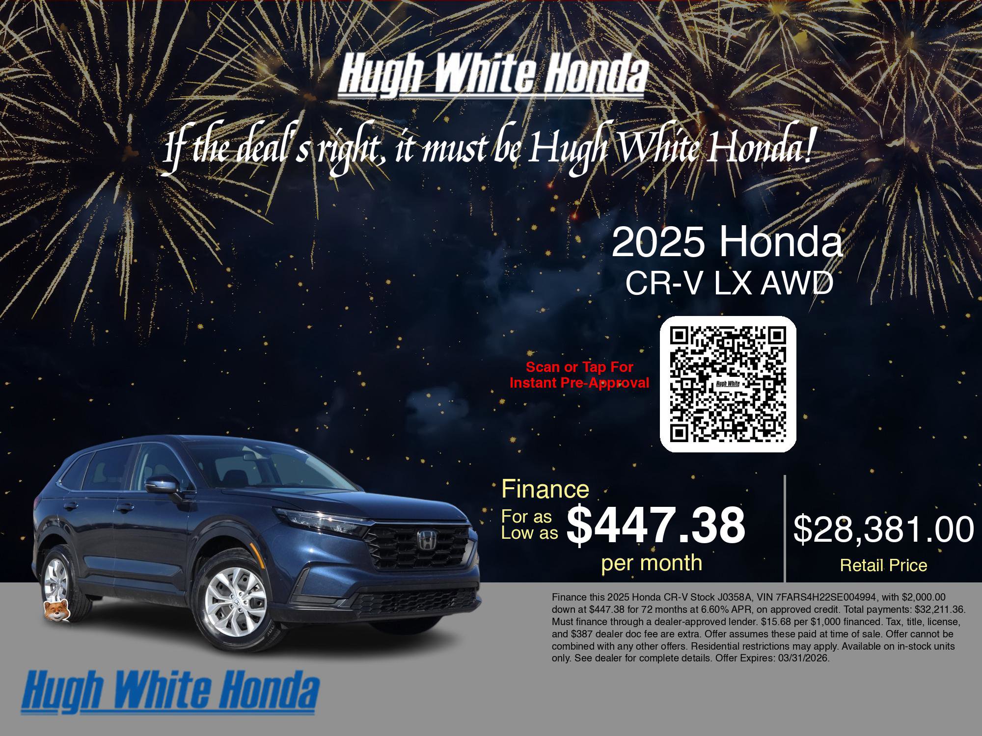 Used 2025 Honda CR-V LX image 3