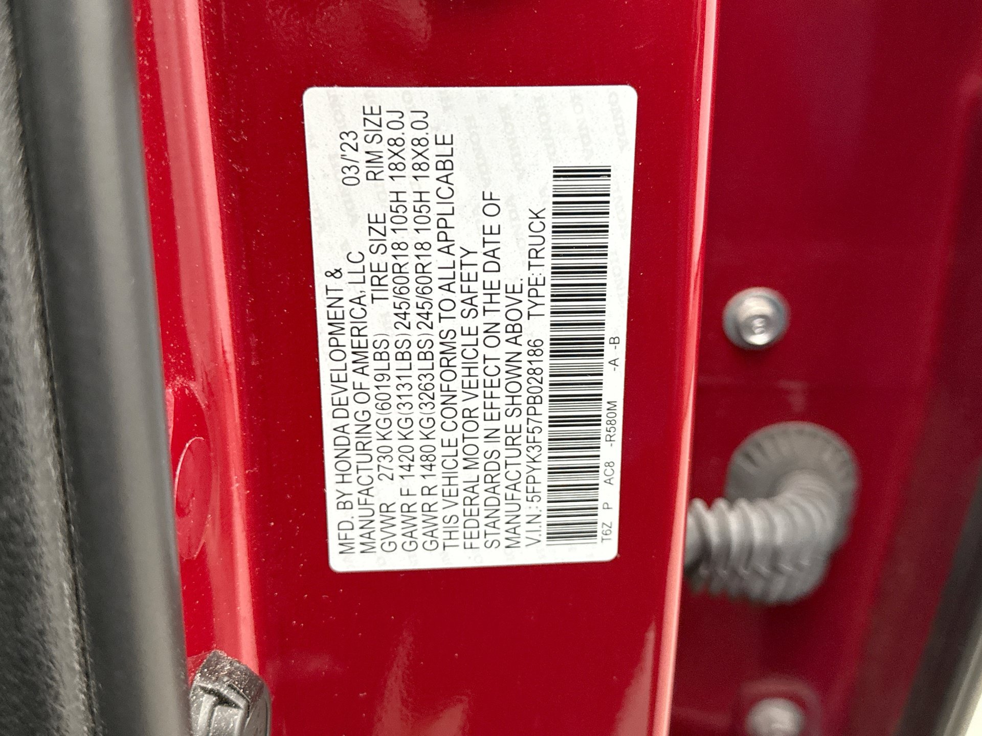 Used 2023 Honda Ridgeline RTL image 24