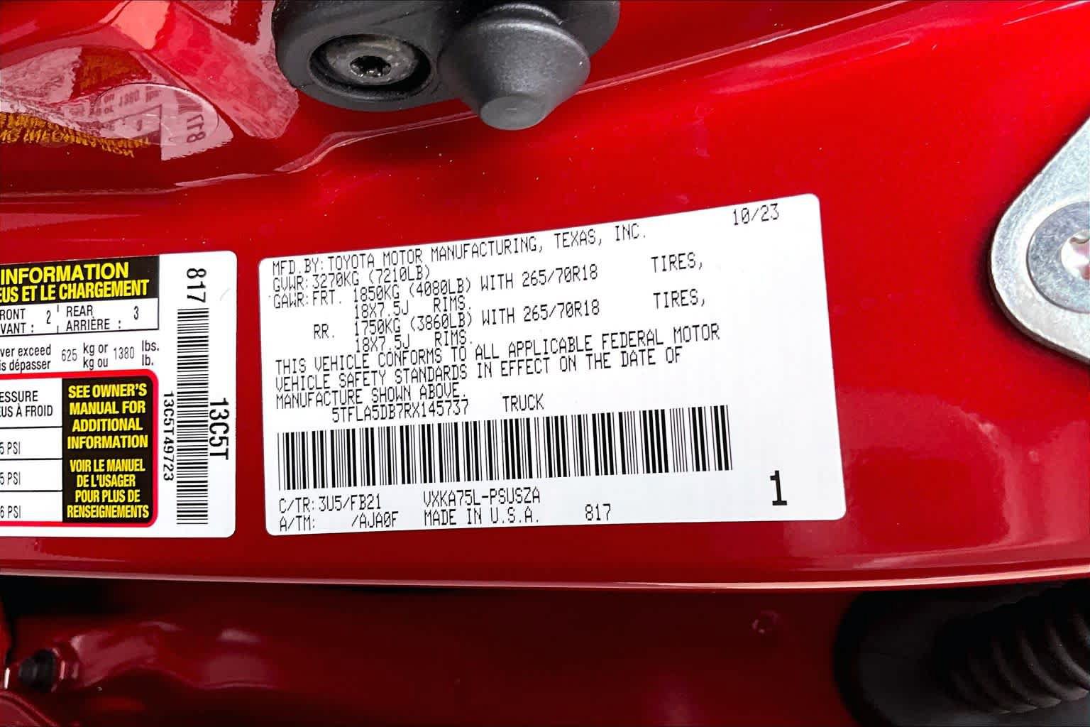 Used 2024 Toyota Tundra SR5 w/ SR5 Convenience Package AWD/4WD image 34