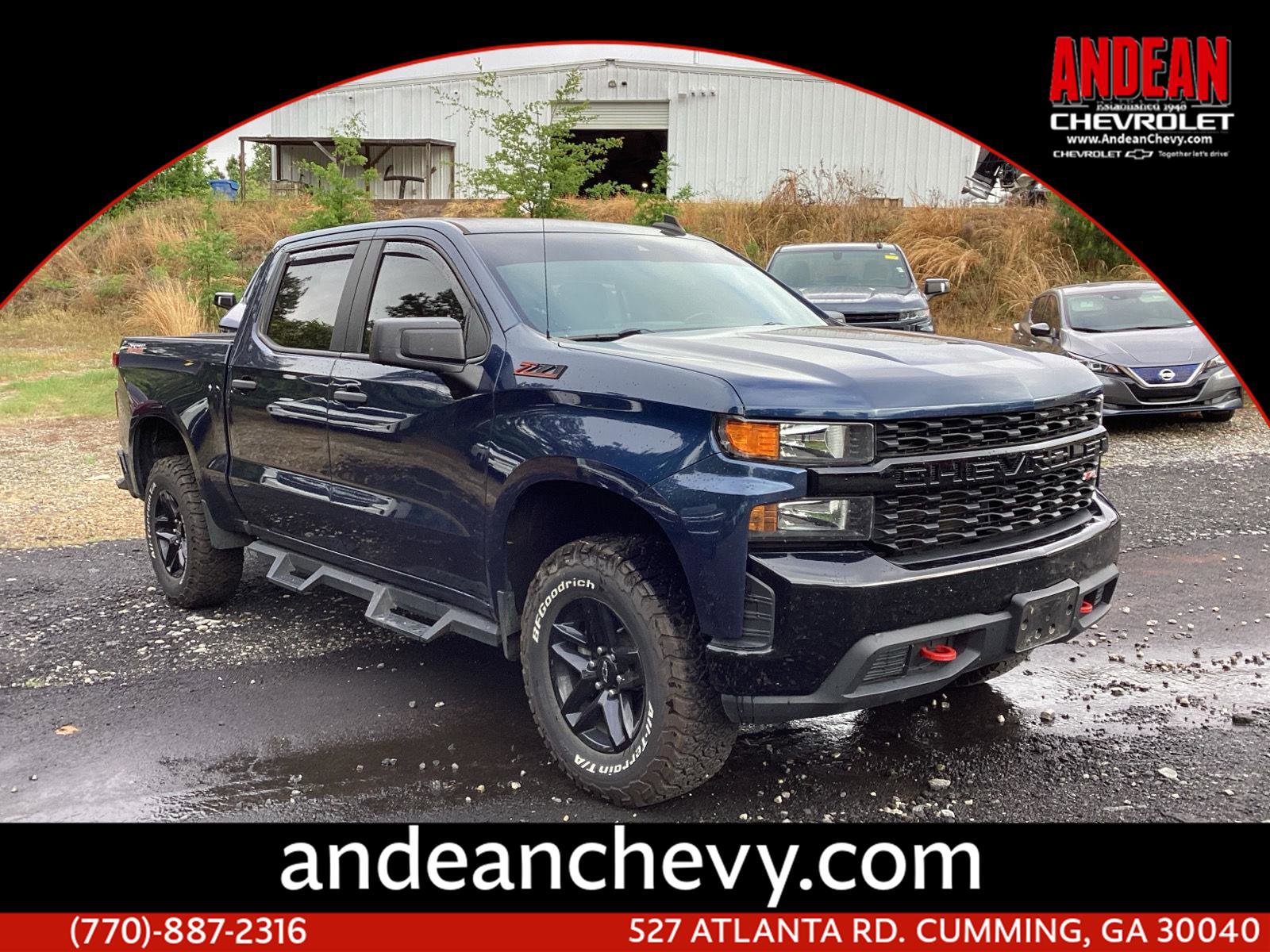 Certified 2021 Chevrolet Silverado 1500 Custom Trail Boss w/ Safety Confidence Package AWD/4WD image 1