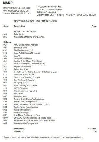 Certified 2022 Mercedes-Benz EQS 450+ Sedan image 3